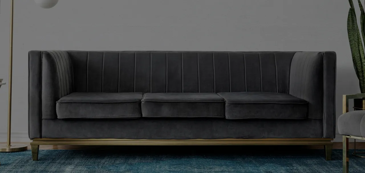 A clean upholstered sofa in a Harrisburg, PA living room